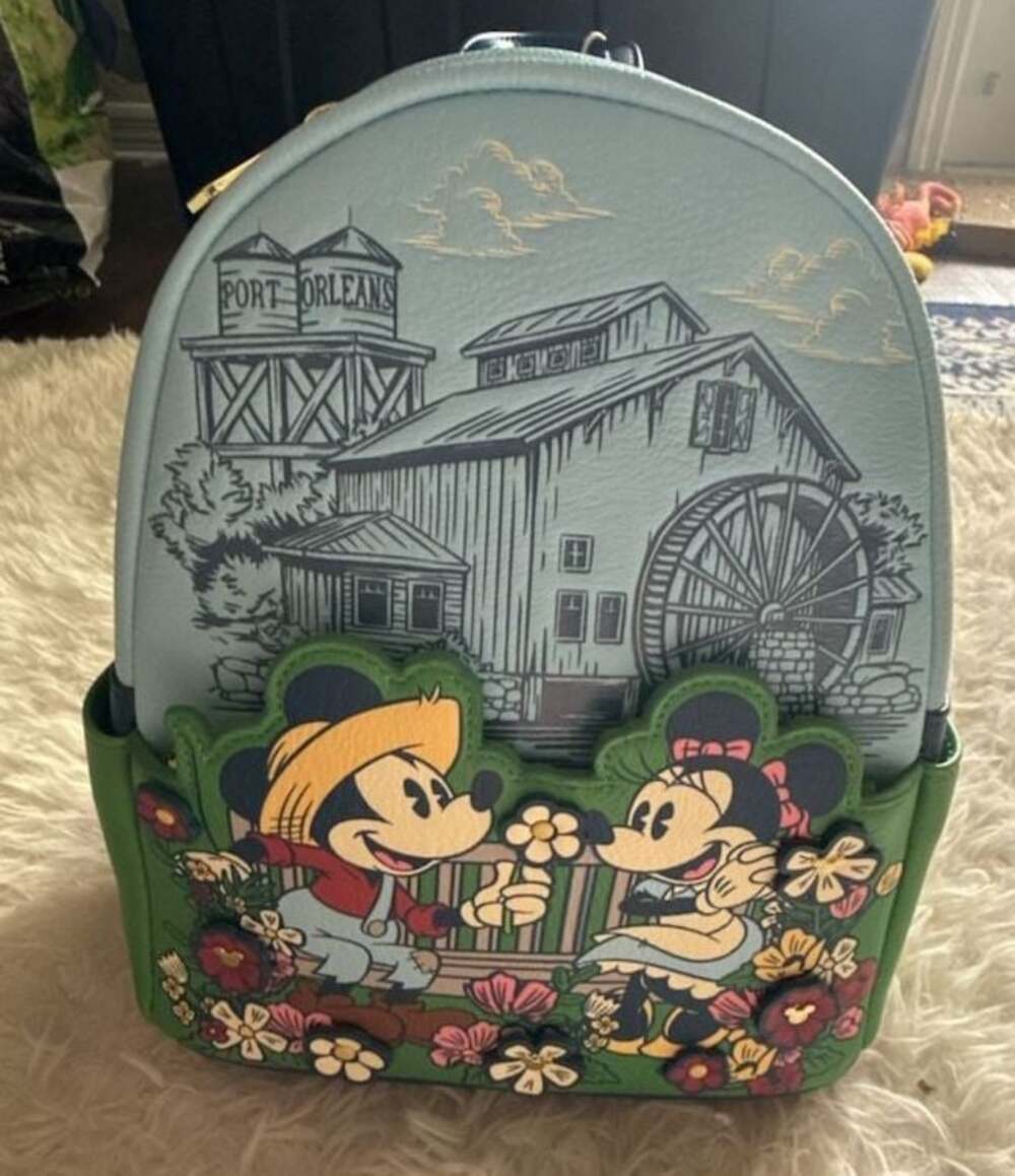 Loungefly Disney Parks Port Orleans Resort Riverside Mickey and Minnie Mini Back